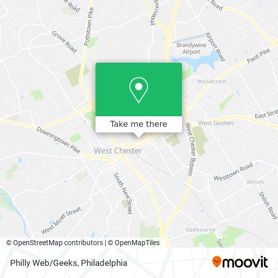 Mapa de Philly Web/Geeks