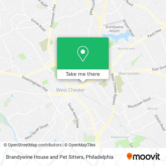 Brandywine House and Pet Sitters map