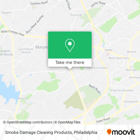 Smoke Damage Cleaning Products map