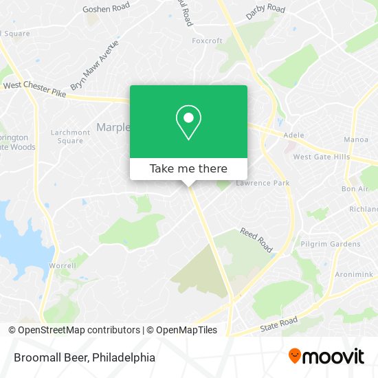 Broomall Beer map