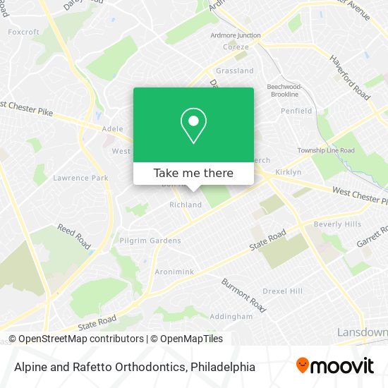 Alpine and Rafetto Orthodontics map