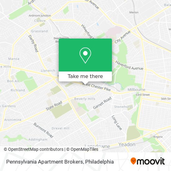 Pennsylvania Apartment Brokers map