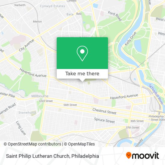 Saint Philip Lutheran Church map