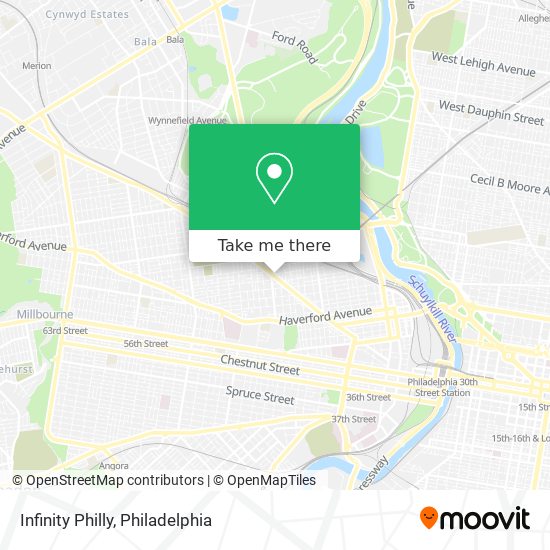 Infinity Philly map