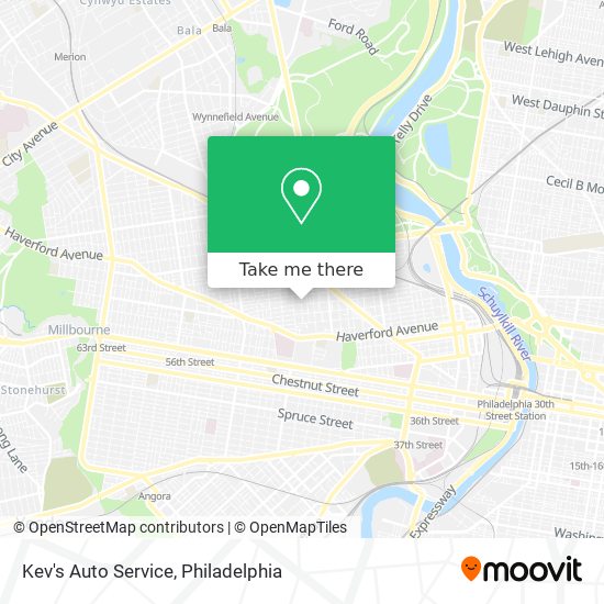 Mapa de Kev's Auto Service