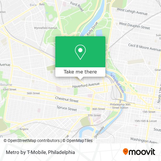 Metro by T-Mobile map