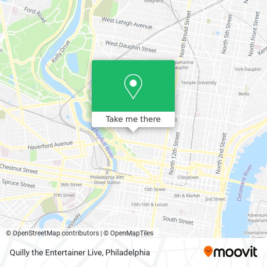 Quilly the Entertainer Live map