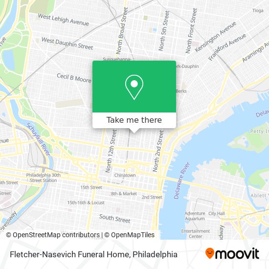 Mapa de Fletcher-Nasevich Funeral Home