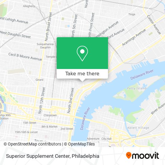Superior Supplement Center map