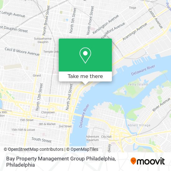 Bay Property Management Group Philadelphia map