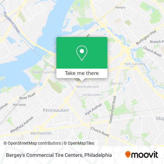 Bergey's Commercial Tire Centers map