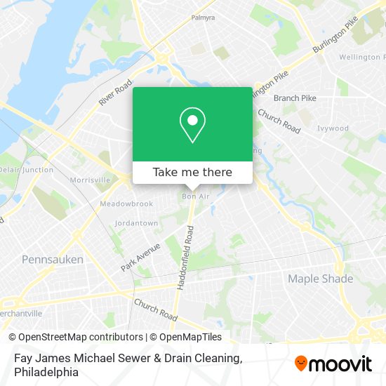 Mapa de Fay James Michael Sewer & Drain Cleaning