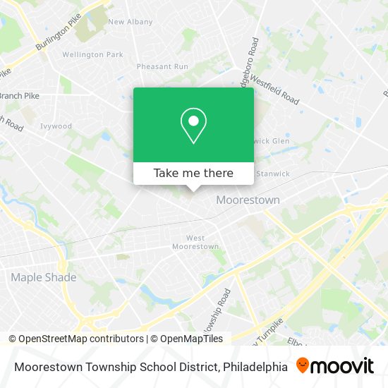 Mapa de Moorestown Township School District