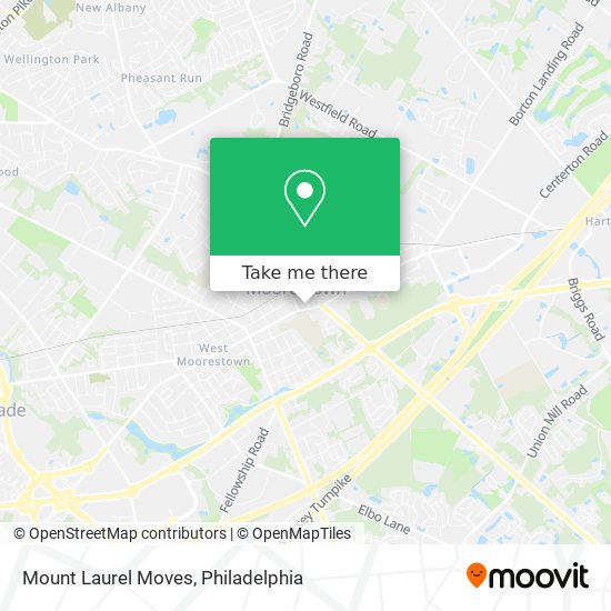 Mapa de Mount Laurel Moves