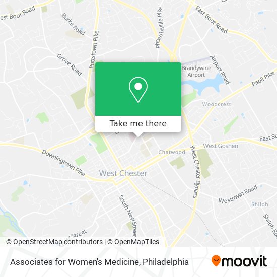 Associates for Women's Medicine map