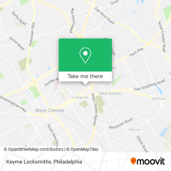 Keyme Locksmiths map