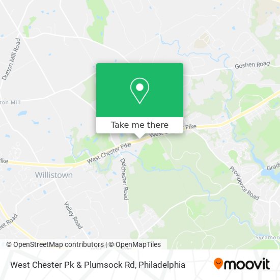 Mapa de West Chester Pk & Plumsock Rd