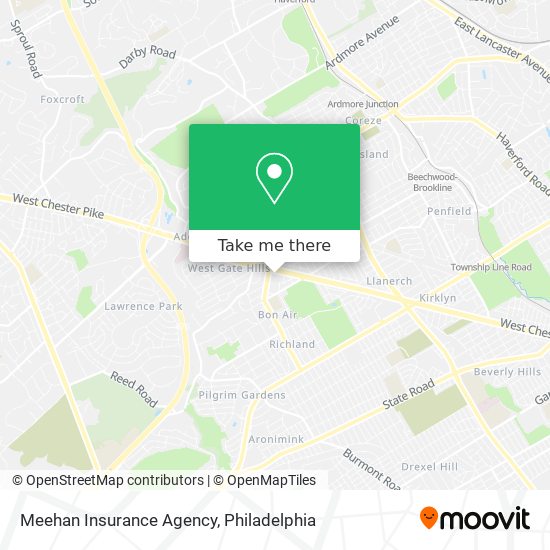 Mapa de Meehan Insurance Agency