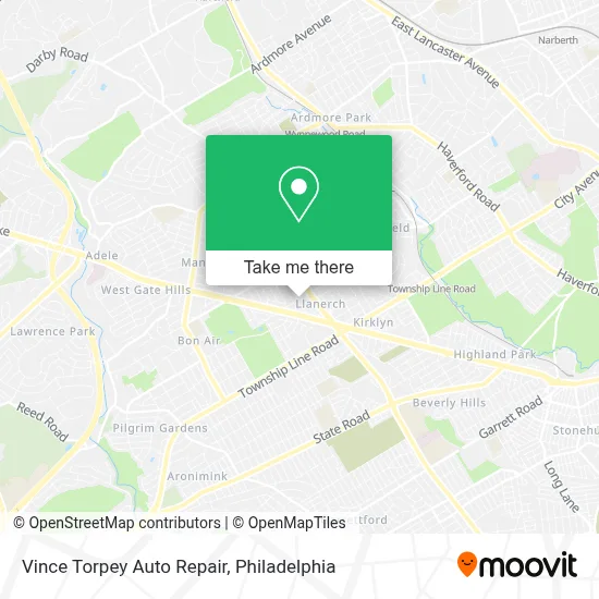 Vince Torpey Auto Repair map