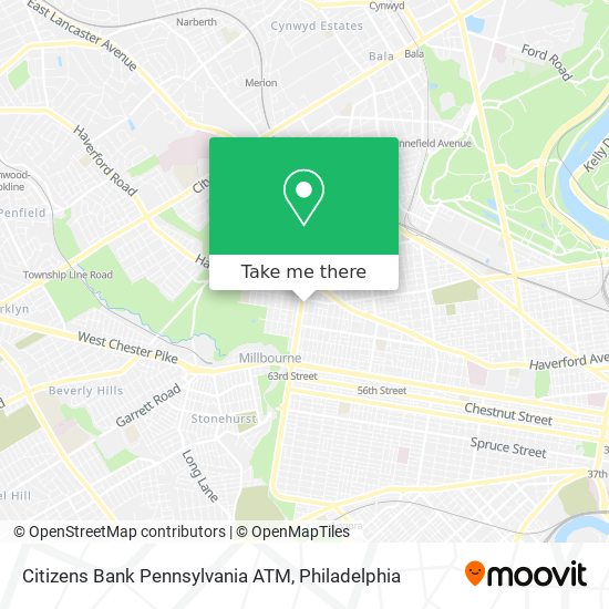 Citizens Bank Pennsylvania ATM map