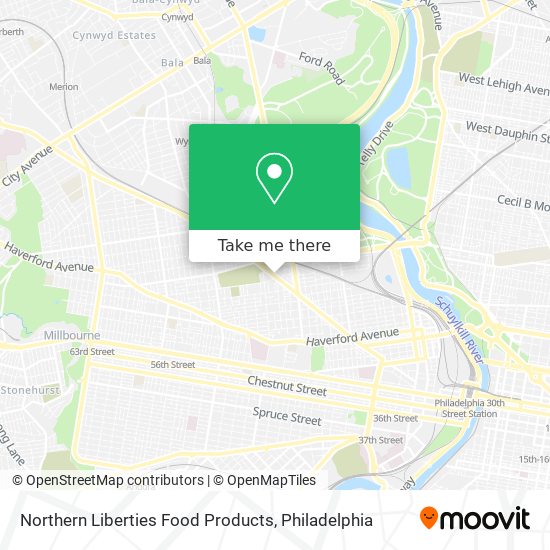 Mapa de Northern Liberties Food Products