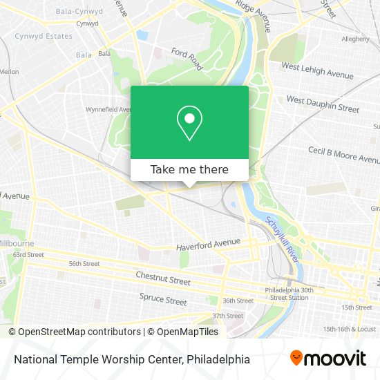 Mapa de National Temple Worship Center