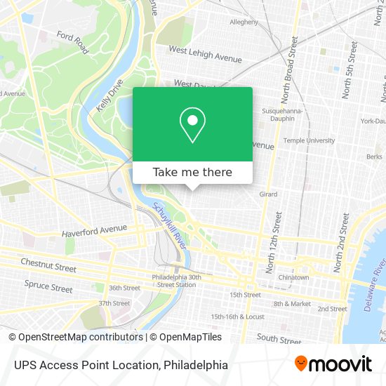 Mapa de UPS Access Point Location