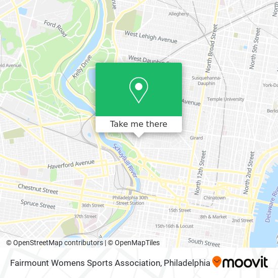 Fairmount Womens Sports Association map