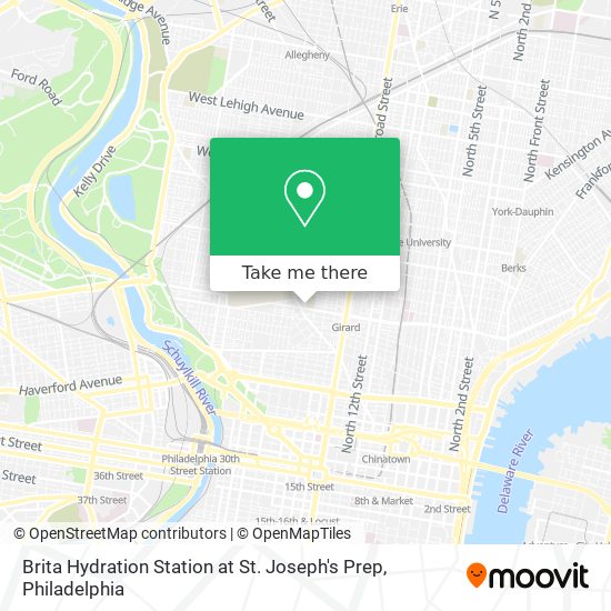 Brita Hydration Station at St. Joseph's Prep map