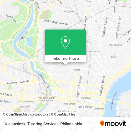 Mapa de Kielbasinski Tutoring Services