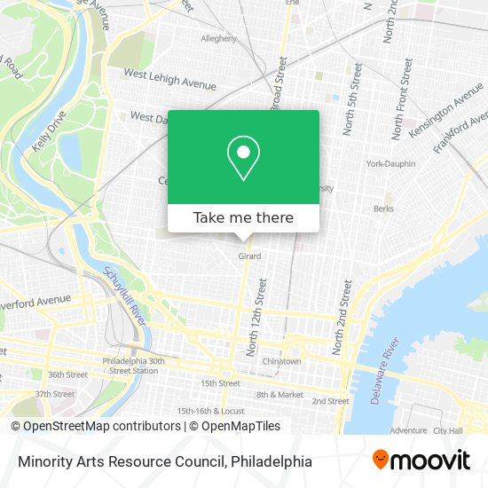 Mapa de Minority Arts Resource Council