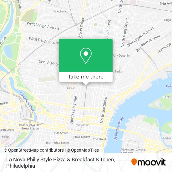 Mapa de La Nova Philly Style Pizza & Breakfast Kitchen