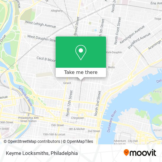 Keyme Locksmiths map