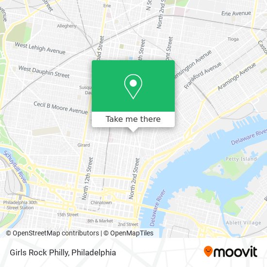 Mapa de Girls Rock Philly