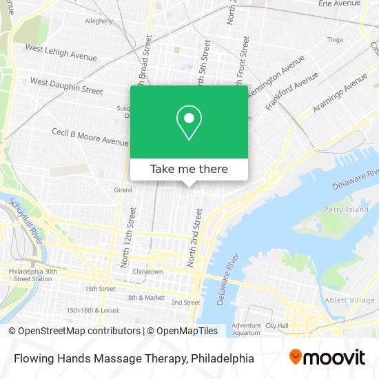 Flowing Hands Massage Therapy map