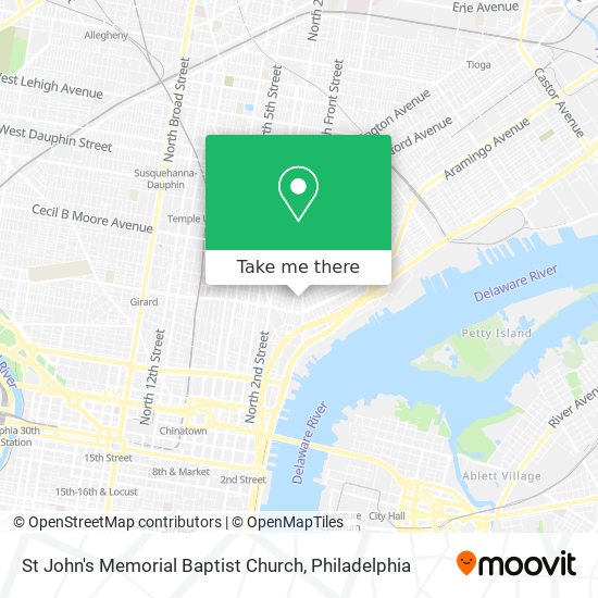 St John's Memorial Baptist Church map