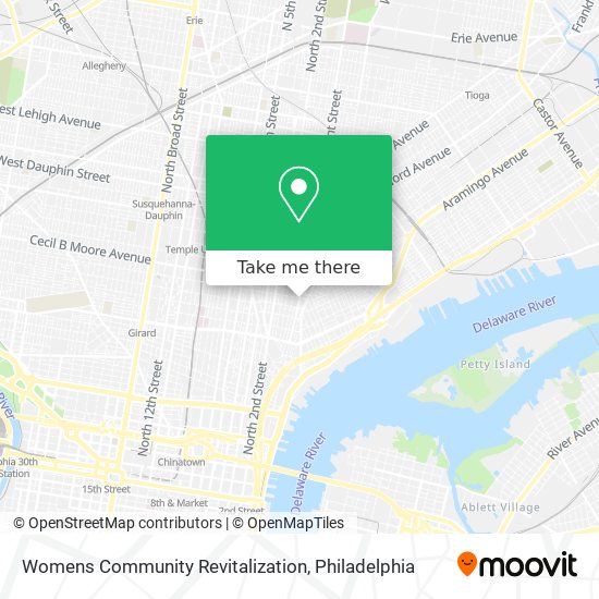 Womens Community Revitalization map