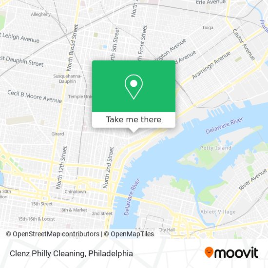 Clenz Philly Cleaning map