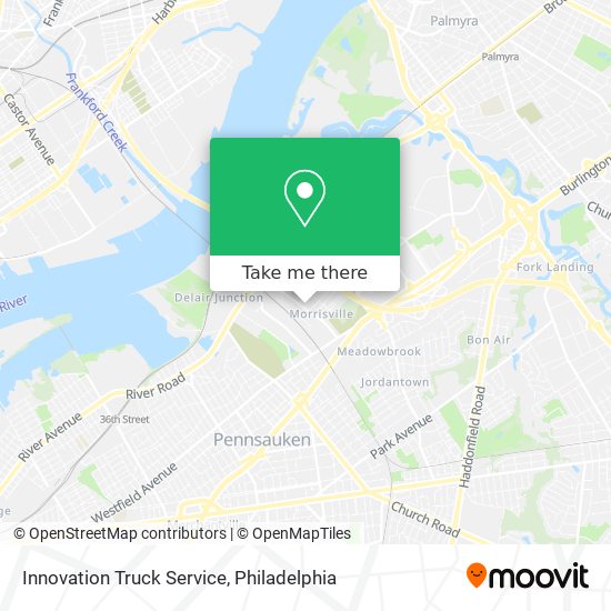 Innovation Truck Service map