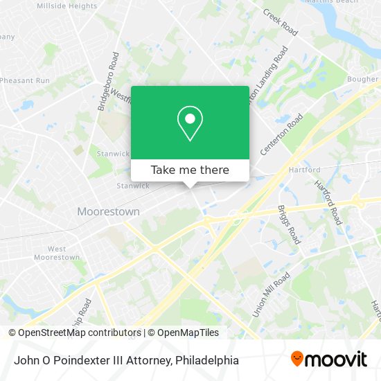 John O Poindexter III Attorney map