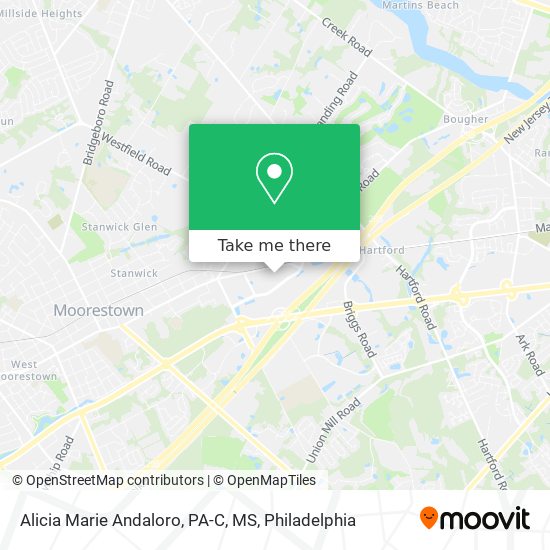 Mapa de Alicia Marie Andaloro, PA-C, MS