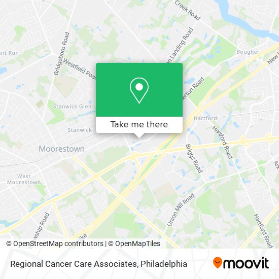 Regional Cancer Care Associates map
