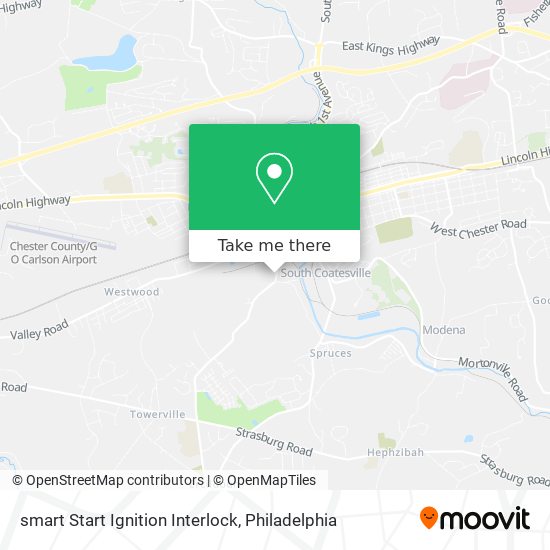 smart Start Ignition Interlock map