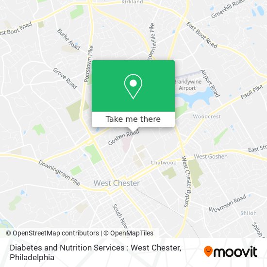 Diabetes and Nutrition Services : West Chester map