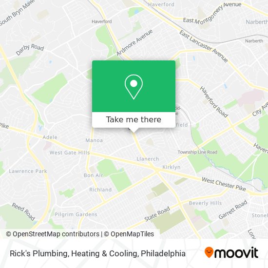 Mapa de Rick's Plumbing, Heating & Cooling