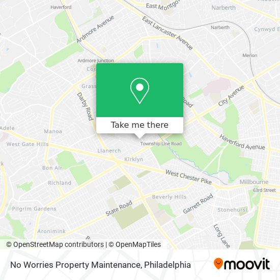 No Worries Property Maintenance map