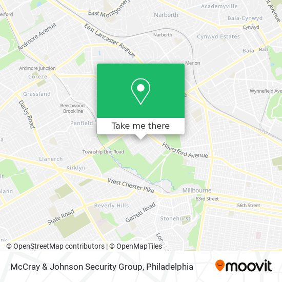 Mapa de McCray & Johnson Security Group