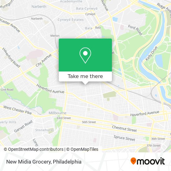 New Midia Grocery map