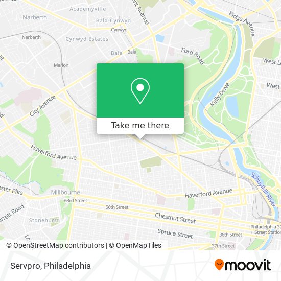 Servpro map