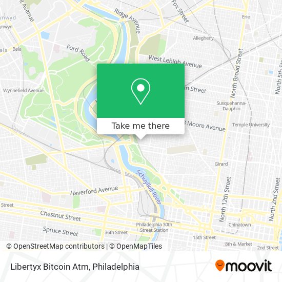 Mapa de Libertyx Bitcoin Atm